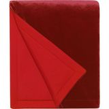 Alpaq Studio Kırmızı Kadife Throw Battaniye Koltuk Örtüsü 140 x 170 cm - Standart