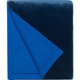 Alpaq Studio Saks Mavisi Kadife Throw Koltuk Örtüsü 140 x 170 cm - Lacivert - Standart