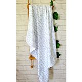 Alpar Tekstil % 100 Pamuklu Çift Katlı Penye Kız-erkek Yenidoğan/bebek Kundak Battaniye 75x90cm/mavi Bulutlu