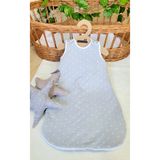 Alpar Tekstil Elyafsız 1,0 Tog Penye erkek-kız Bebek Çift Katlı Pamuklu Torba Uyku Tulumu / Gri