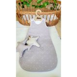 Alpar Tekstil elyafsız 1,0 Tog torba kız erkek bebek çocuk %100 Pamuklu Çift Katlı Penye Çocuk Uyku Tulumu/ VİZON