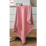 Alpar Tekstil Peluş Welsoft Kışlık-baharlık Çift Taraflı Katlı Kız-erkek Bebek Battaniyesi/pembe