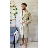 Alpar Tekstil Unisex Yumuşak Dokulu Mayer Bornoz (Bej, L/XL)