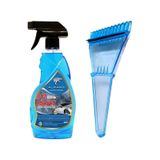 Alpars Araba Cam Buz Çözücü Sprey 500 Ml Ve Buz Kazıyıcı Beraber Mavi