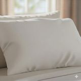 Alpateks Home %100 Pamuklu Saten 55X75CM Büyük Boy Yastık Kılıfı 2 Adet (Fermuarlı) - Beyaz