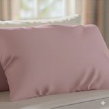 Alpateks Home %100 Pamuklu Saten 55X75CM Büyük Boy Yastık Kılıfı 2 Adet (Fermuarlı) - Pembe