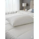 Alpateks Home Orta Boy 40X60CM %100PAMUKLU Saten Yastık Kılıfı 2'li Gizli Fermuarlı - Beyaz