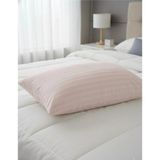 Alpateks Home Orta Boy 40X60CM %100PAMUKLU Saten Yastık Kılıfı 2'li Gizli Fermuarlı - Pudra
