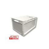 Alpbx 1.Kalite Beyaz Plastik Kasa 60x40x32 cm - Kokusuz Sağlam Plastik Kutu 65 Litre