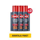 ALPECİN C1 - Kafeinli Dökülme Karşıtı Şampuan X3
