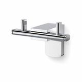 Alper Banyo F1 Model Lüx Krom Bornoz ve Havlu Askısı, Çift Kancalı Montajlı Metal Askılık, Parlak Krom Banyo Aksesuarı, Duvara Vidalı Havlu Bornoz Askılığı, 5 Yıl Garantili
