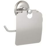 Alper Banyo İris Kapaklı Tuvalet Kağıtlığı Krom Kaplama Metal Tuvalet Kağıdı Askılığı, Duvara Monte WC Kağıt Havluluk, Modern Banyo Aksesuarı, Hem Yapışkanlı Hem Montajlı Ürün