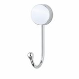 Alper Banyo İris Krom Kaplama Tekli Askılık, Yapışkanlı ve Vidalı Montajlı Duvar Askısı, 35 mm Oval Bantlı Banyo Mutfak Antre Askısı