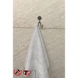 Alper Banyo Lotus Yapışkanlı Siyah Ikili Askılık, Banyo Askısı, Ister Yapıştır Ister Montajla