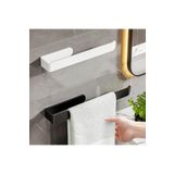 Alper Banyo Lüks Tasarım Lamalı Solo Havluluk Güçlü Yapışkan Özelliği ile Düşmeyen Havluluk Siyah