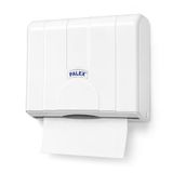 Alper Banyo Z-Fold Kağıt Havlu Dispenseri, Beyaz Plastik Duvara Monte Z Katlı Kağıt Havlu Aparatı, Banyo Ofis WC ve Ortak Kullanım Alanları İçin Hijyenik Kağıt Havluluk 25 x 21 x 10 cm