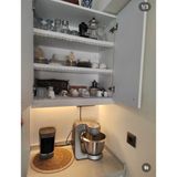 Alper Başhelvacı 5 mt Raf Örtüsü Bedelsiz Dikim ile Lüks Saten Kapitone Raf Örtüsü - Çekmece Örtüsü - Dolap Örtüsü - Beyaz & Krem - Derinlik 35 cm x 5 metre