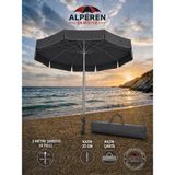 Alperen Şemsiye Alperen Semsiye Plaj Şemsiyesi Gri+Çanta+Kazık - Antiriasit+çanta+kazık