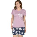 Alperi 76-80 Kadın Şortlu Kısa Kollu Pijama Takım