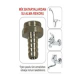 ALPERYAPI Mix Bataryadan Su Alma-Hortum Bağlama Rekoru-Lavabo-Mutfak Batarya