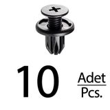 Alpha Auto Part Acura Legend MK2 BMW 1 2 SERİSİ X1 X2 için Tampon Panel Klips - 10 Adet