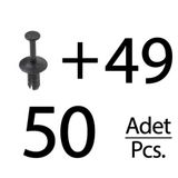 Alpha Auto Part BMW, Mercedes, Opel için Tampon Klips- 50'li