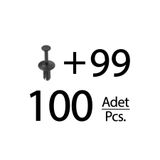 ALPHA AUTO PART BMW, Mercedes, Opel için Tampon Klipsi- 100lü