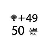ALPHA AUTO PART Honda, Nissan, Toyota, Mitsubishi için Davlumbaz ve Çamurluk Klipsi- 50 Adet