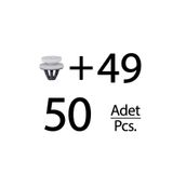ALPHA AUTO PART Land Rover Range Rover, Freelander, LR4, LR3 için Döşeme Klipsi- 50li