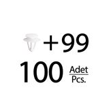 ALPHA AUTO PART Opel için Döşeme Klipsi- 100 Adet