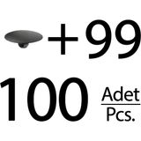 Alpha Auto Part Opel Için Kaput Izalatör Klips- 100'LÜ - 100 adet - 0 - Siyah