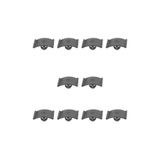 ALPHA AUTO PART Opel, Peugeot, Renault için İzolasyon, Keçe Klips- 10lu