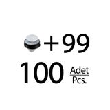 ALPHA AUTO PART Peugeot, Citroen, Renault, Fiat, Lancia, DS için Döşeme Klips- 100lü