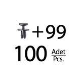 ALPHA AUTO PART Peugeot, Opel, Citroen için Tampon ve Davlumbaz Klips- 100lü