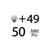 ALPHA AUTO PART Renault Clio 2, Megane 1, Trafic 2 için Döşeme Klipsi- 50li
