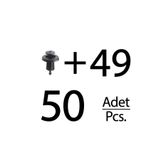 ALPHA AUTO PART Renault için Tampon ve Panjur Klipsi- 50 Adet