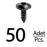 ALPHA AUTO PART Renault Peugeot Citroen Skoda Fiat Seat için Torx (Tork) Vida Klips - 50 Adet