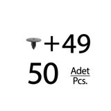 ALPHA AUTO PART Renault ve Dacia için Davlumbaz Klips- 50li