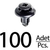 Alpha Auto Part Toyota Avalon Camry Celica Solara Için Bagaj Klips - 100 Adet - 0 - Siyah