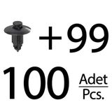 ALPHA AUTO PART Toyota, Honda, Nissan, Volvo için Tampon Klipsi- 100lü