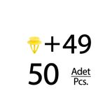 ALPHA AUTO PART Volkswagen, Seat, Audi için Döşeme Klips- 50li