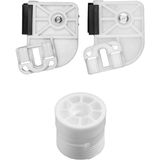 Alpha Auto Part Volkswagen Transporter T5 Için Cam Kriko Plastiği ve Makarası-Sol-Set