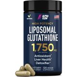 Alpha Flow Liposomal Glutathione 120 Capsul Glutathione Liposomal With Vıt C + Phospholipid Antioxidant Complex - Liver Detox And Immune Support. - Aromasız