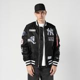 Alpha Industries x New Era New York Yankees Ma-1 Bomber Erkek Siyah Mont.-