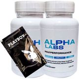Alpha Labs Erkeklere 2ADET 60 Lı Özel Perfor.mans Destekleme BRK:013+ Hediy.e Playboy Kayan Jel - Hit