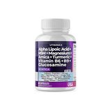 Alpha Lipoc Acid+Msm+Magnesium+Arnica+Turmeric+B6+B9+Glucosamine 60 Kapsül - Aromasız