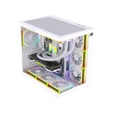 Alpha Neon 750w 80+ Bronze Power 7x Argb Fan Kumanda Ve Kontrolcü Atx Boş Bilgisayar Kasası Beyaz