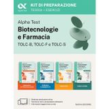 Alpha Test. Biotecnologie e Farmacia TOLC-B, TOLC-F e TOLC-S 2026-2027. Kit di preparazione. Per test di ammissione universitari, anche per TOLC-AV. ... e simulatore online (TestUniversitari)