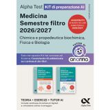 Alpha Test Medicina. Semestre filtro 2026-2027. Chimica e propedeutica biochimica, fisica e biologia. Kit di preparazione. Con tutor AI e simulatore online (TestUniversitari)