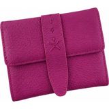 Alphaclub Bag Kadın Hakiki Deri Pembe Renk Çıtçıtlı Kartlık ve Cüzdan